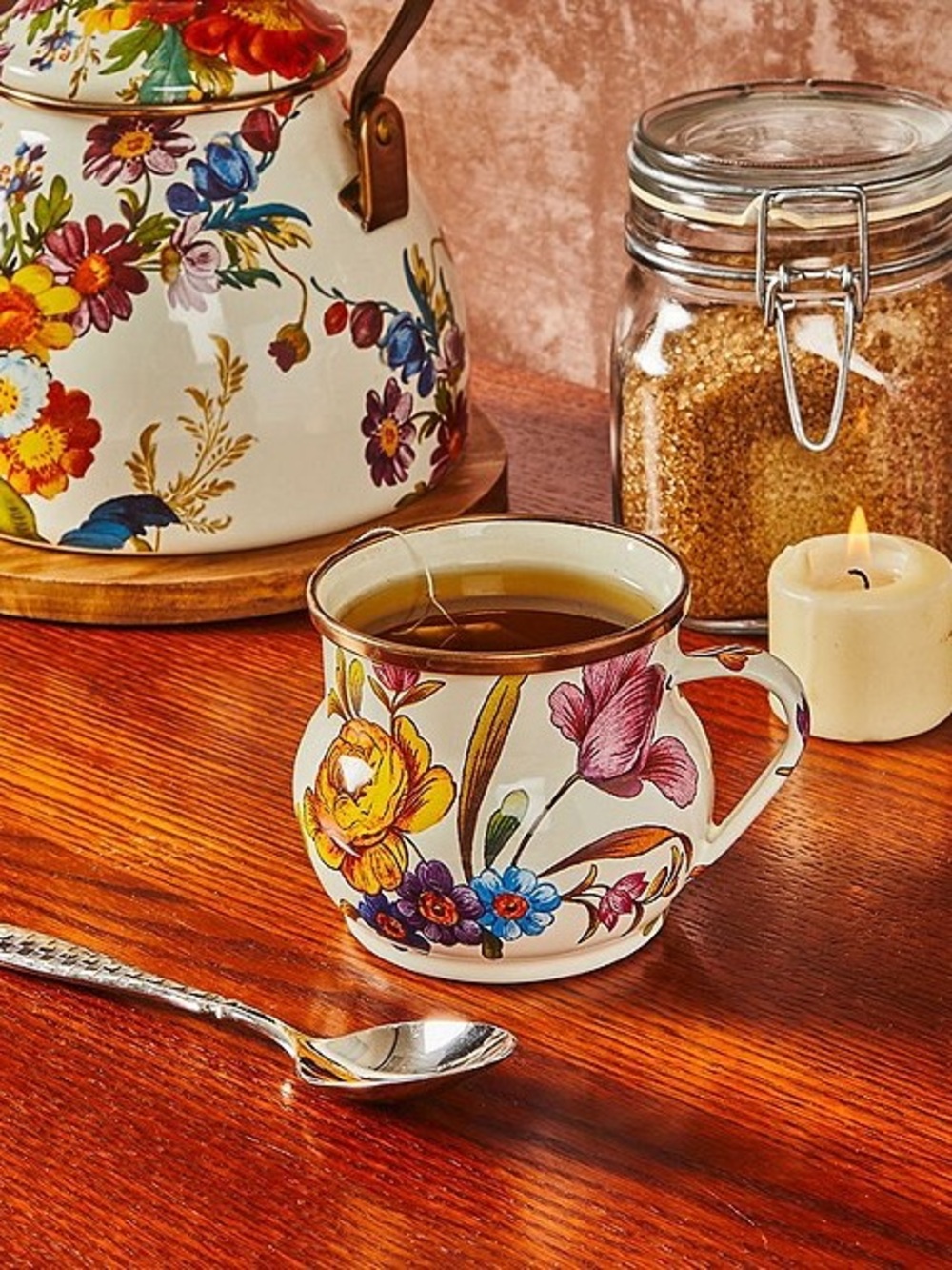 MACKENZIE-CHILDS | Flower Market Enamel Mug